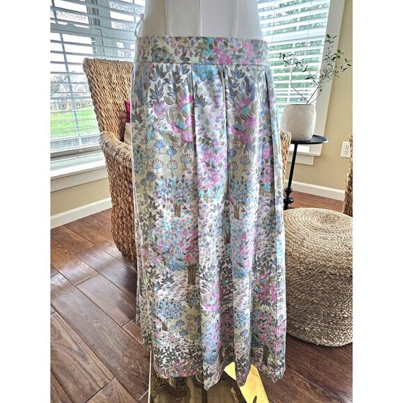 geiger Dresses & Skirts - Geiger Vintage Pleated Floral Skirt Women's Size 10 Made in Austria Pastel Midi